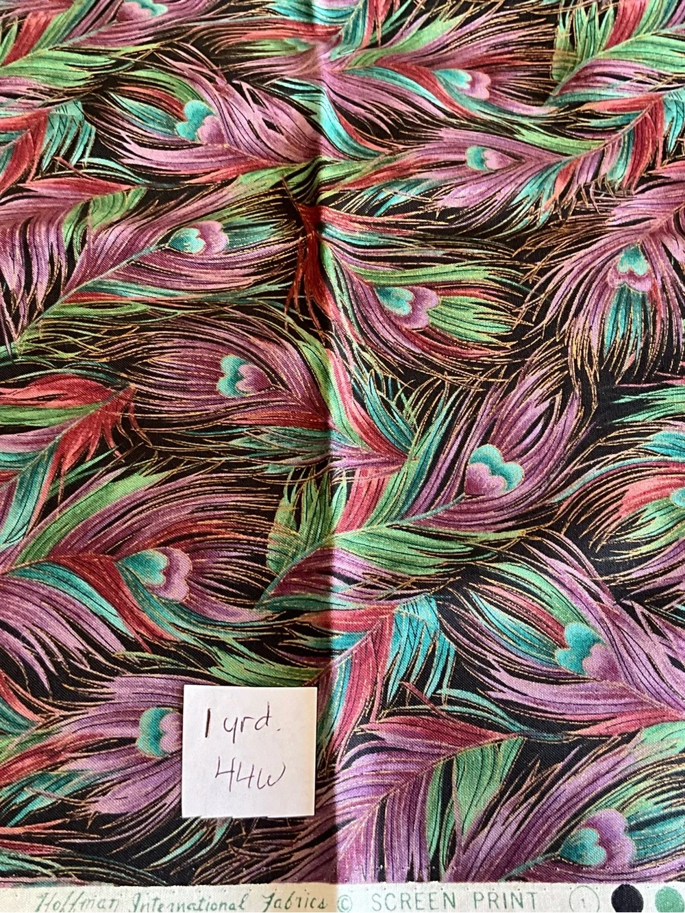 Quilting Sewing Crafts Lot Hoffman Fabrics Kimono Collection Purple Green Pink